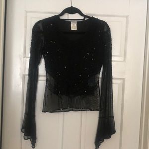 COPY - Cache’ oldie but goodie holiday beaded top